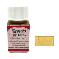 Фарба GOLDEN LEAF, ефект рідкого металу, Золото, 50 мл, Divolo, GOLD-040-ORP