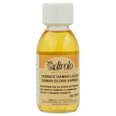 Лак дамарний, глянцевий, 125мл, Divolo, M3-00125-dmar