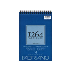 Альбом на спіралі для акварелі А4, 300г/м2, 30л, СР, 25% бавовни, Fabriano, 19100649