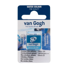 Фарба акварельна Van Gogh, Церулеум блакитний ФЦ, кювета, Royal Talens, 20865351