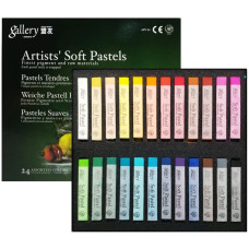 Набір сухої пастелі проф., м'яка, 24 кол, асорті, Mungyo, MPV-24