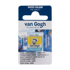 Фарба акварельна Van Gogh, Прозорий жовтий середній, кювета, Royal Talens, 20862721