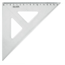 Трикутник 45°/177 мм, прозорий, Koh-i-Noor, 744150