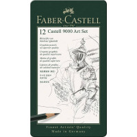 Набір графітних олівців CASTELL 9000 Art Set, 2H-8B, 12 шт, Faber-Castell, 119065