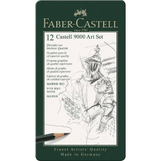 Набір графітних олівців CASTELL 9000 Art Set, 2H-8B, 12 шт, Faber-Castell, 119065