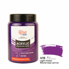 Фарба акрилова, Фіолетова світла, 400 мл, ROSA Studio, 322419419