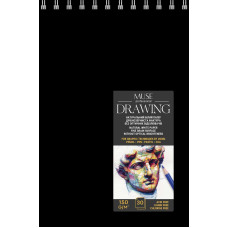 Скетчбук для малювання, А5, 30 арк, 150 г/м2, пружина, MUSE, PB-SC-030-343 Скетчбук для малювання, А5, 30 арк, 150 г/м2, пружина, MUSE, PB-SC-030-343