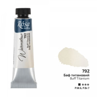 Фарба акварельна, Баф титановий, туба, 10мл, ROSA Gallery, 3211792 Фарба акварельна, Баф титановий, туба, 10мл, ROSA Gallery, 3211792