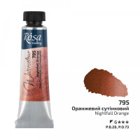 Фарба акварельна, Оранжевий сутінковий, туба, 10мл, ROSA Gallery, 3211795 Фарба акварельна, Оранжевий сутінковий, туба, 10мл, ROSA Gallery, 3211795