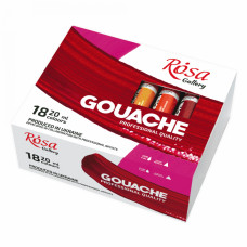 Набір гуашевих фарб, 18*20мл, ROSA Gallery, 221554