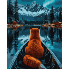 Картина за номерами, Лисиця та гори, 40*50см, Santi, 955756