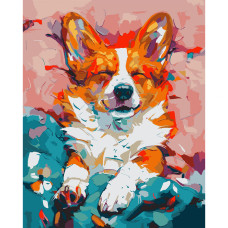 Картина за номерами, Улюблений коргі, 40*50см, Santi, 955747