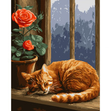 Картина за номерами, Солодкі сни котика, 40*50см, Santi, 955757