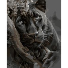 Картина за номерами, Чорна пантера, 40*50см, Santi, 955763