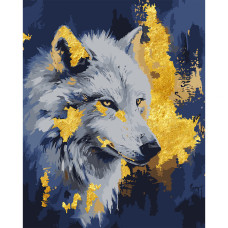 Картина за номерами, Вовк, 40*50см, поталь, Santi, 955372