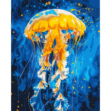 Картина за номерами, Танець медузи, 40*50см, LED підсвітка, Santi, 955067