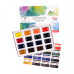 Набір акварельних фарб PLEIN AIR, 16*2,5мл, кювета, картон, ROSA Studio, 3405001