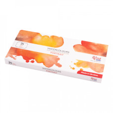 Набір акварельних фарб PORTRAIT, 24*2,5мл, кювета, картон, ROSA Studio, 3405004