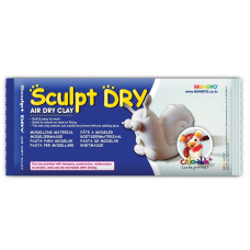 Маса для моделювання, біла, самозастигаюча, 500г, ''Sculpt Dry'', MUNGYO, 985505