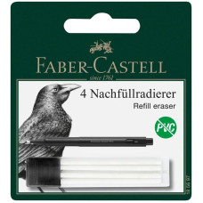 Змінні гумки Precision Eraser Pen, 4 шт, Faber-Castell,  185697