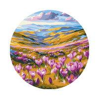 Картина за номерами, Весняне пробудження, кругла, d30см, Brushme, RC00084M Картина за номерами, Весняне пробудження, кругла, d30см, Brushme, RC00084M
