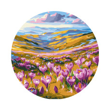 Картина за номерами, Весняне пробудження, кругла, d30см, Brushme, RC00084M Картина за номерами, Весняне пробудження, кругла, d30см, Brushme, RC00084M