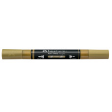 Маркер акриловий Multimark, золотий, двосторонній, Faber-Castell, 185950 Маркер акриловий Multimark, золотий, двосторонній, Faber-Castell, 185950